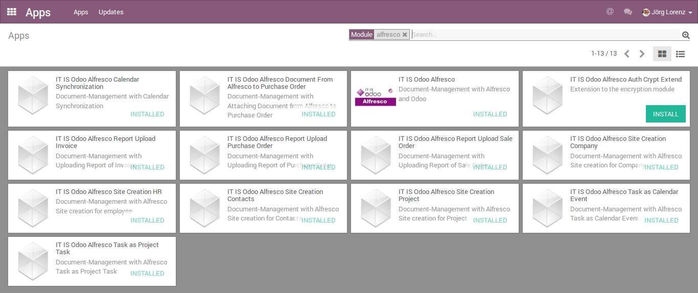 Odoo image and text block